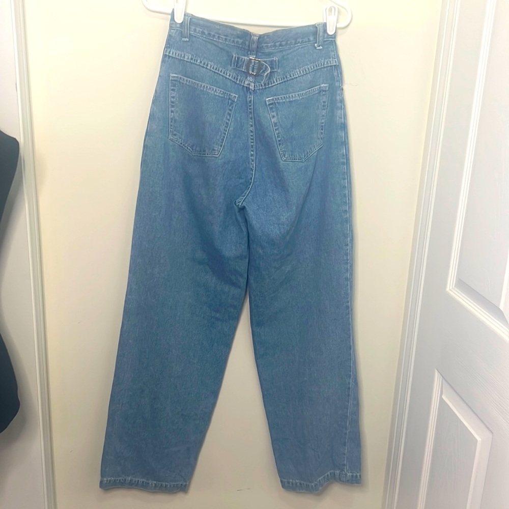 Jonathan G Vintage High Waisted Wide Straight Leg Jeans Size Medium